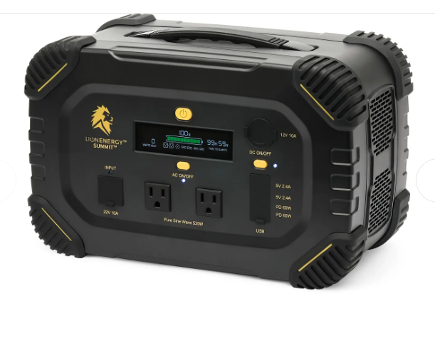 Lion Summit™ Portable Power Station | 530W | 665Wh LiFePO4 | Bluetooth | Solar Ready